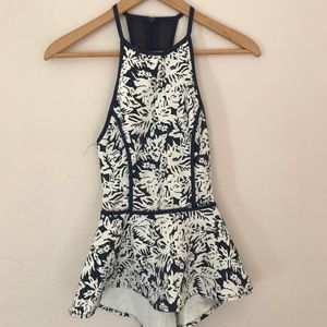 Halter Floral Tank